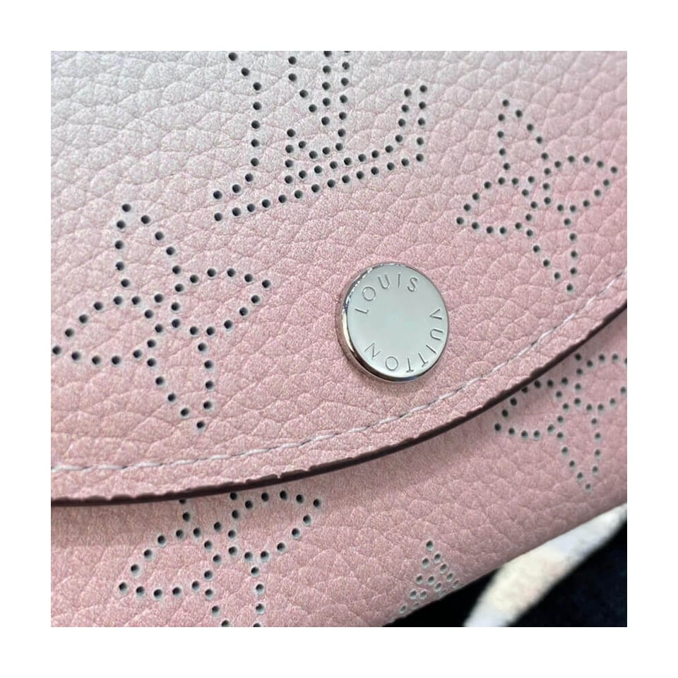 Louis Vuitton Iris XS Wallet in Pink Gradient Mahina Perforated Leather view 6