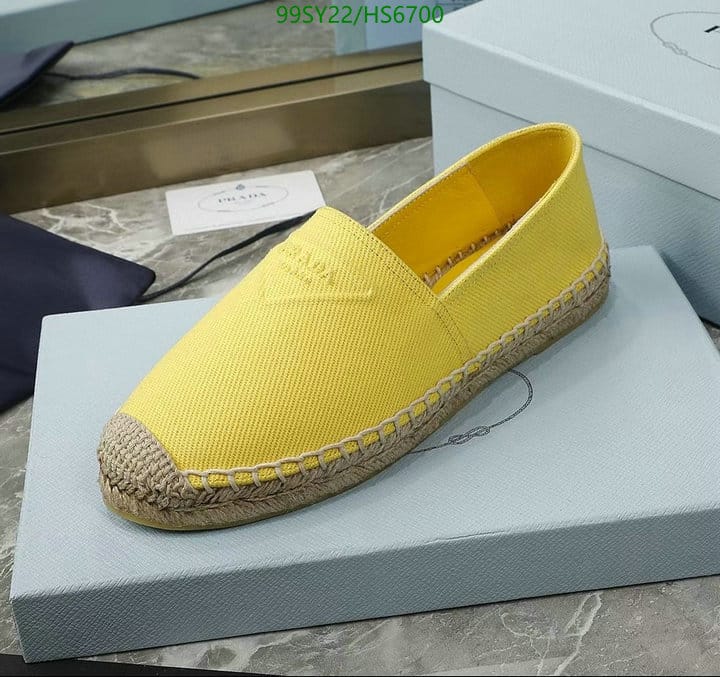 Prada Cotton Drill Espadrilles Yellow 1S839M3Lkef0377F_020 view 7