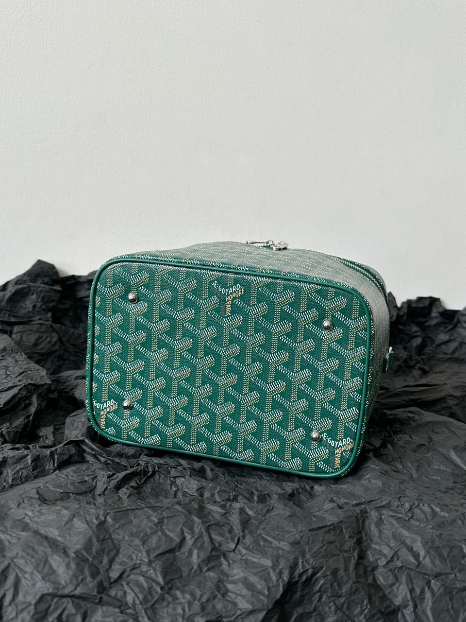 Goyard Goya Makeup Box Bag 20Cm Green Canvas view 5