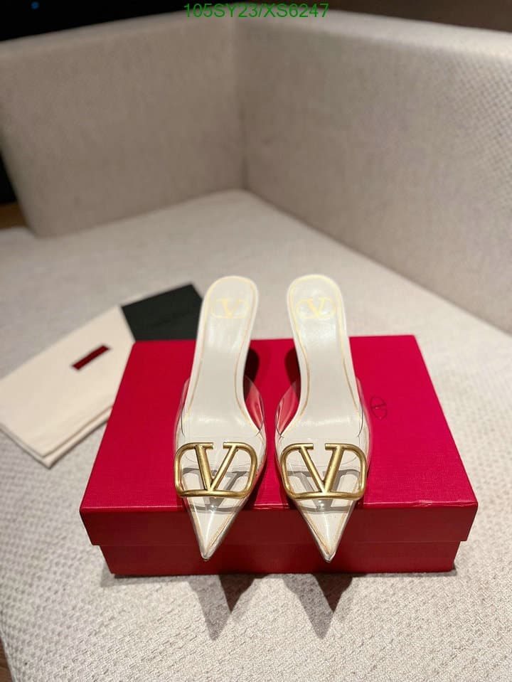 Valentino Vlogo 80 Vinyl Leather Mule In White view 3
