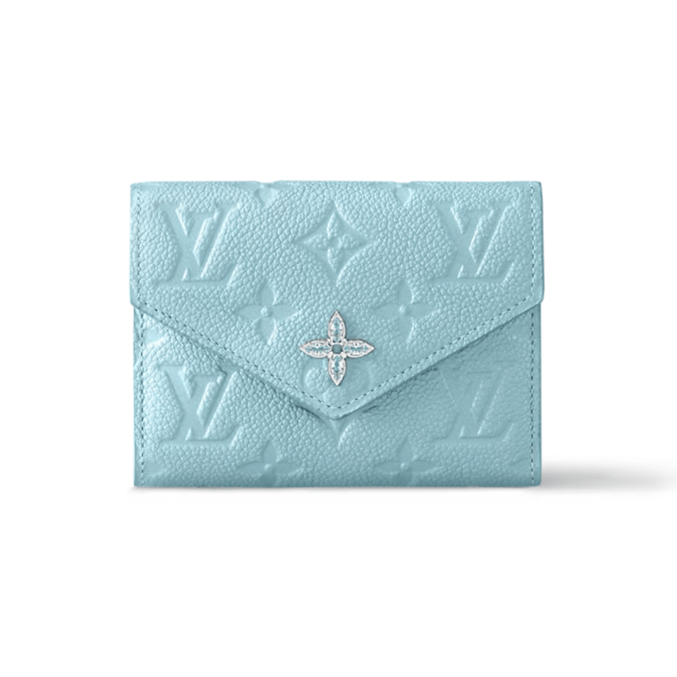 Louis Vuitton Blue Victorine Wallet For Women 12cm M12746 view 2