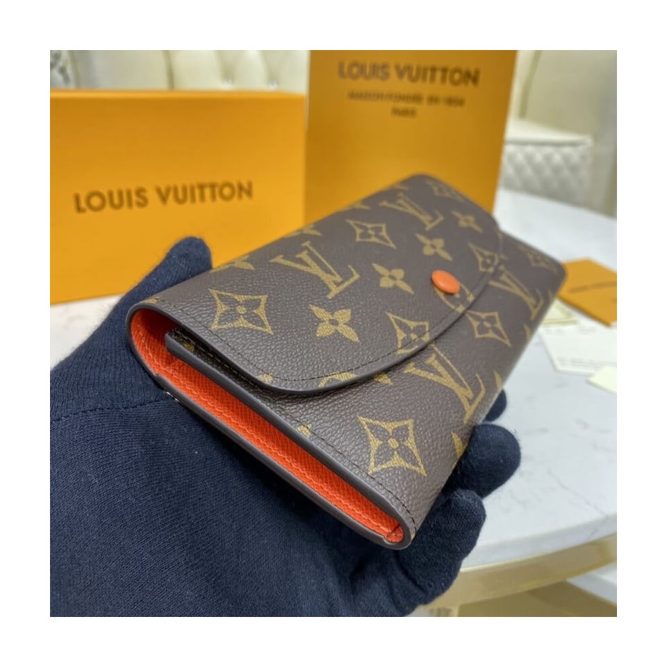 Louis Vuitton Monogram Canvas Emilie Wallet Orange view 3