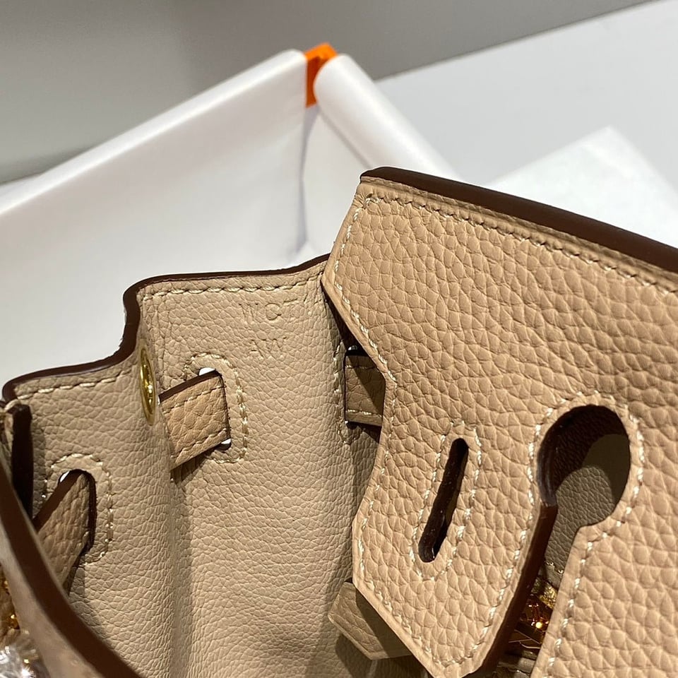 Hermes Birkin 20Cm Trench Togo Leather Gold Hardware view 10