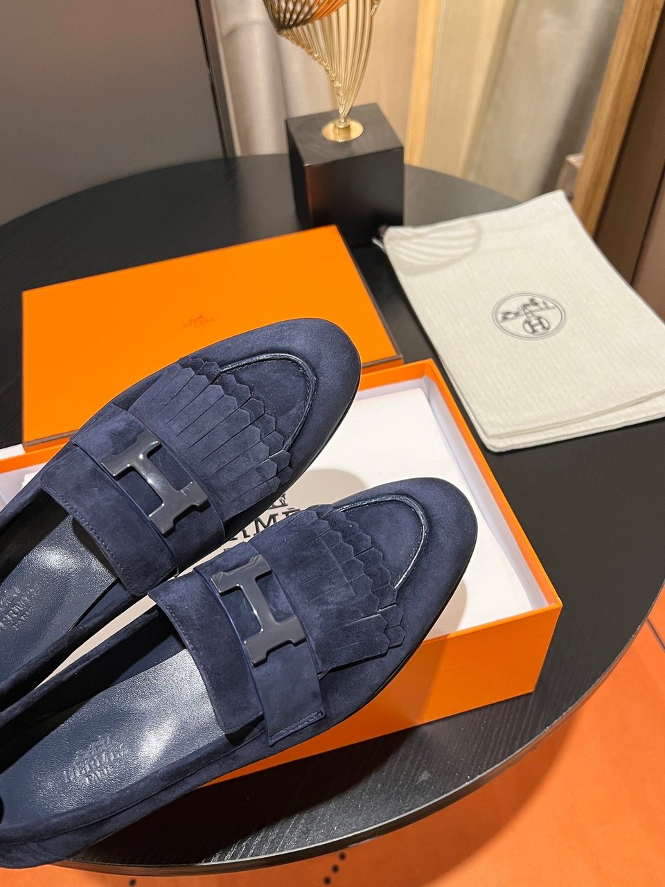Hermes Royal Loafer Blue view 3