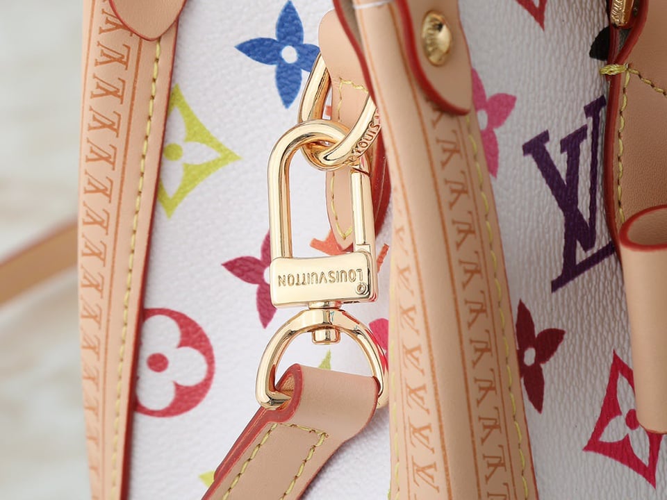 Louis Vuitton OnTheGo PM LV x TM Bag White Multicolore 25cm M27580 view 8