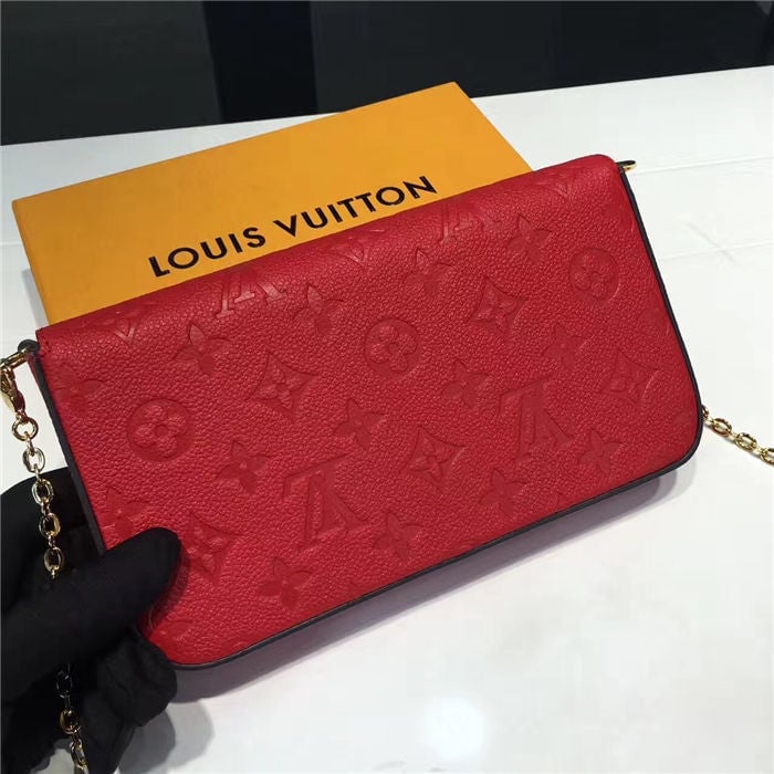 Louis Vuitton F Licie Pochette Scarlet Red 21cm/8.3in view 3
