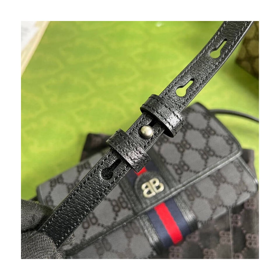 Balenciaga x Gucci Hacker Mini Crossbody Bag Black view 10