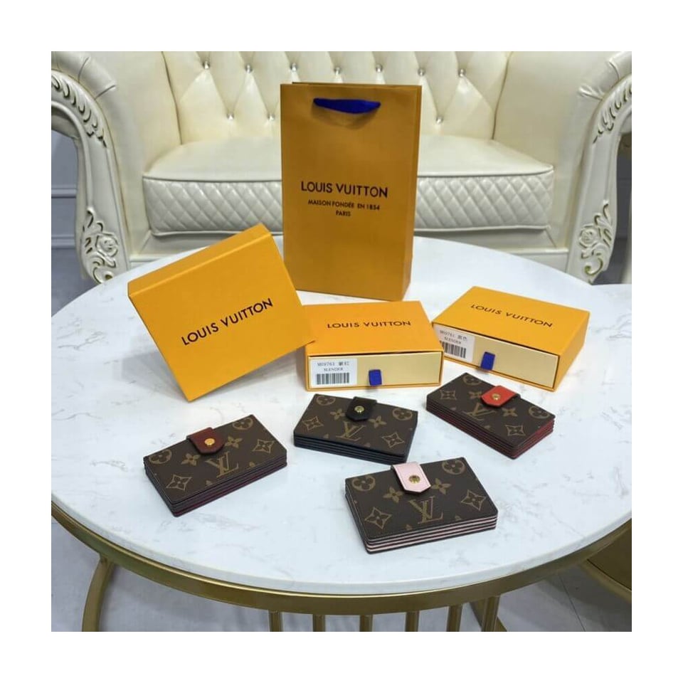 Louis Vuitton Monogram Canvas Card Holder Black view 12