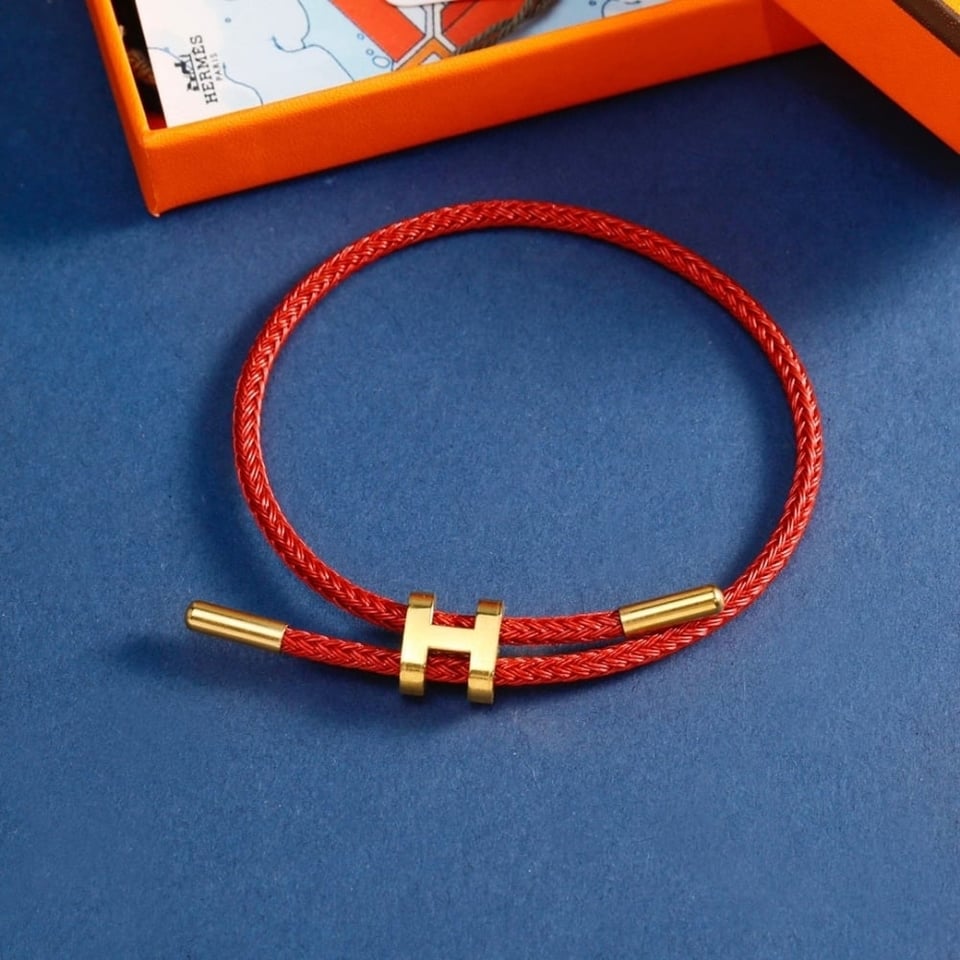 Hermes Rope Chain Bracelet Red view 2