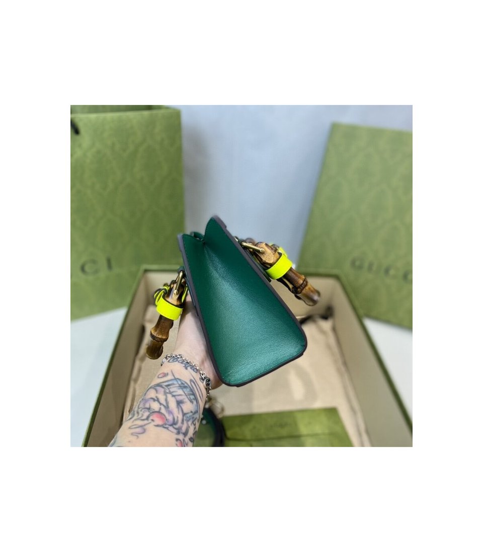 Gucci Diana Mini Tote Bag Green view 15