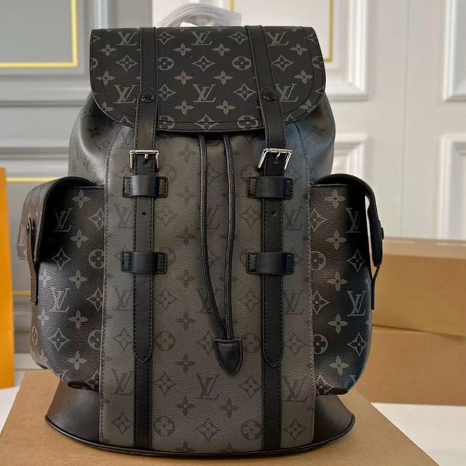 Louis Vuitton Christopher Backpack Black 34Cm view 3