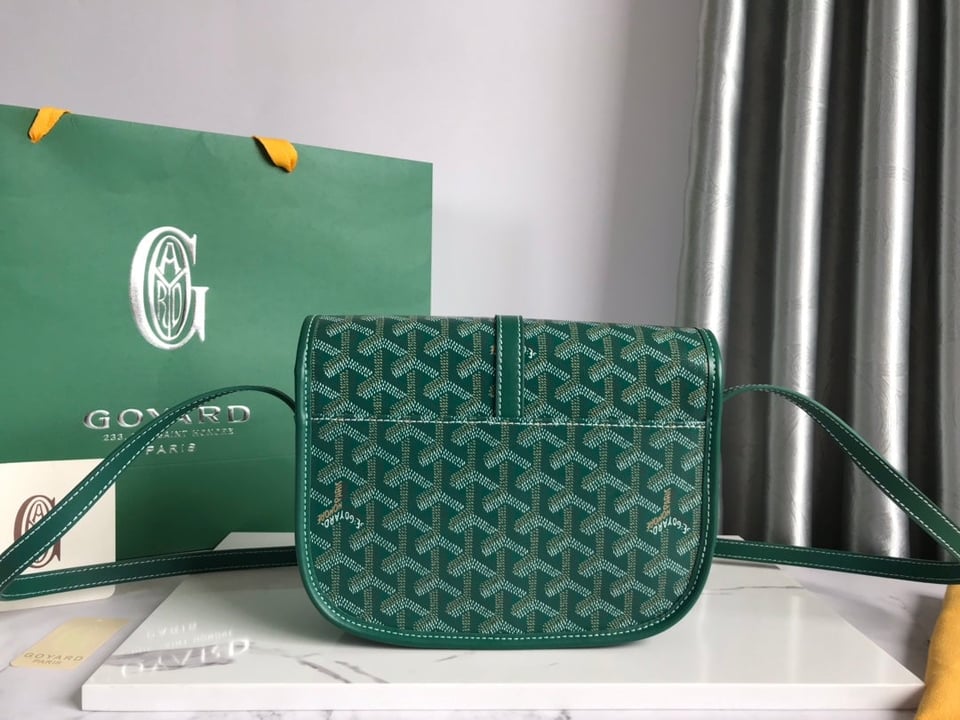Goyard Belvedere Pm Bag 21Cm Green Canvas view 4