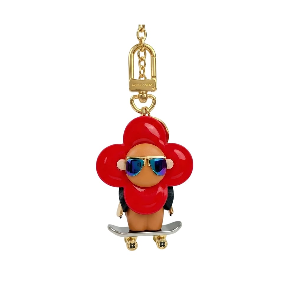 Louis Vuitton Vivienne Skateboarder / Skate Key Holder &amp; Bag Charm 13.5cm/5.3in