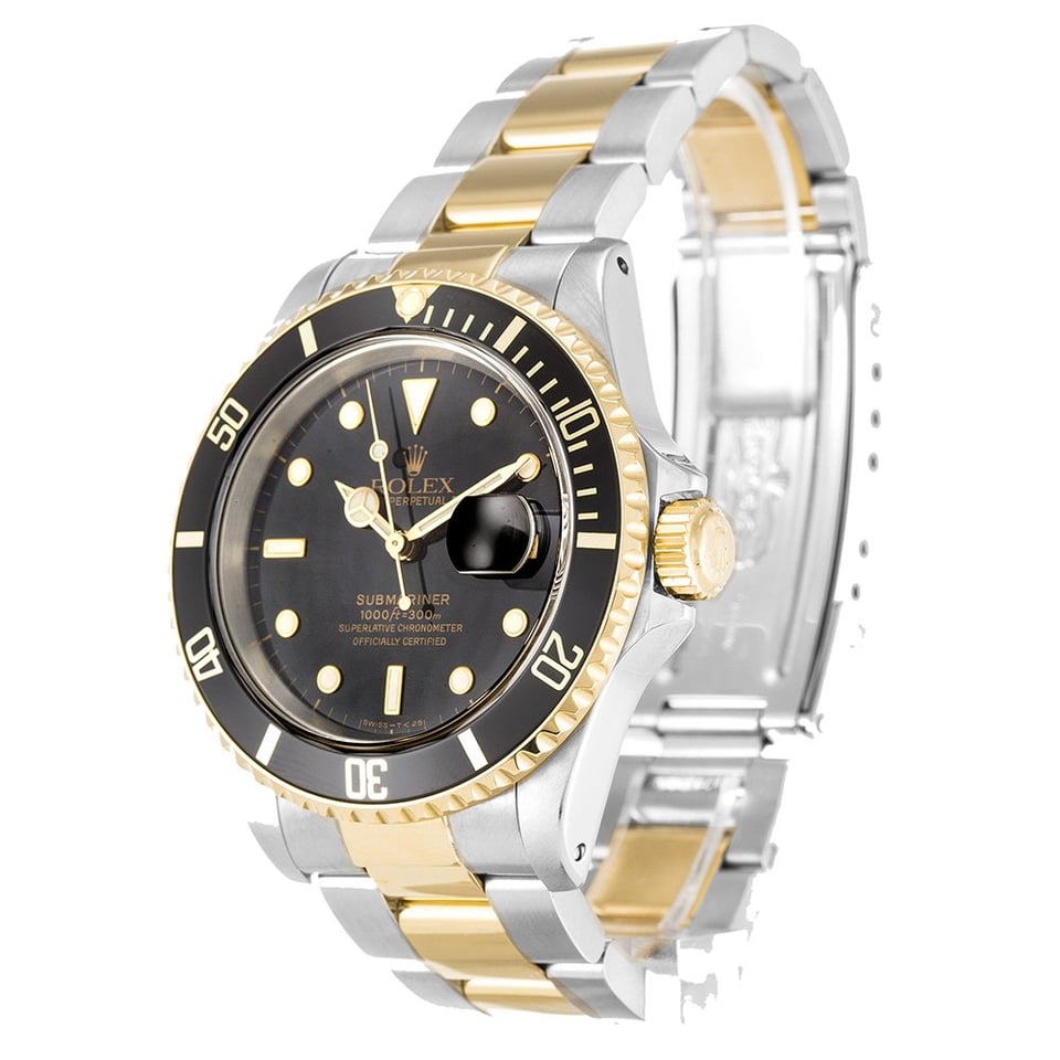 Rolex Submariner 40mm Black Dial 16613 view 3