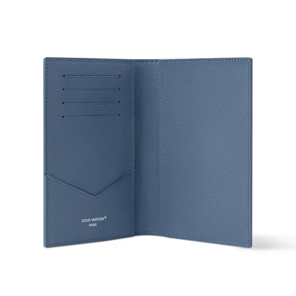 Louis Vuitton Passport Cover 10cm Indigo Blue M28616 view 3