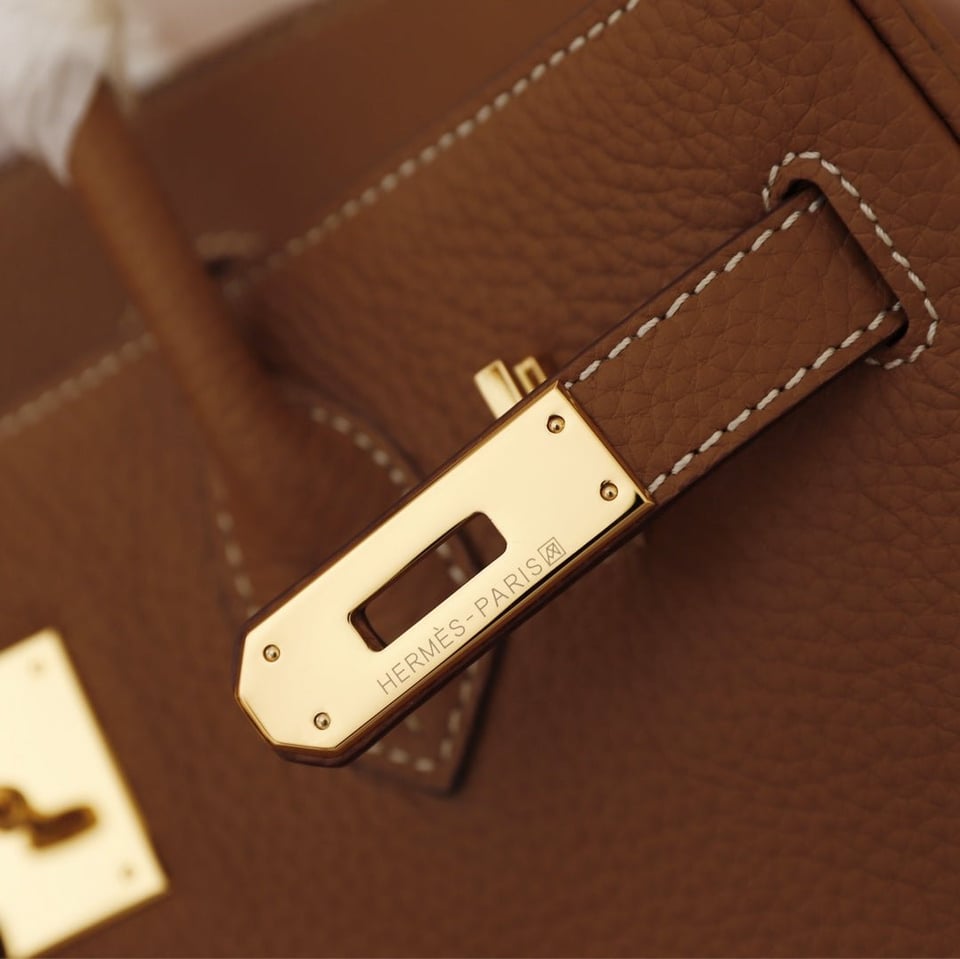 Hermes Birkin Bag 35 Brown Togo Gold Hardware view 5