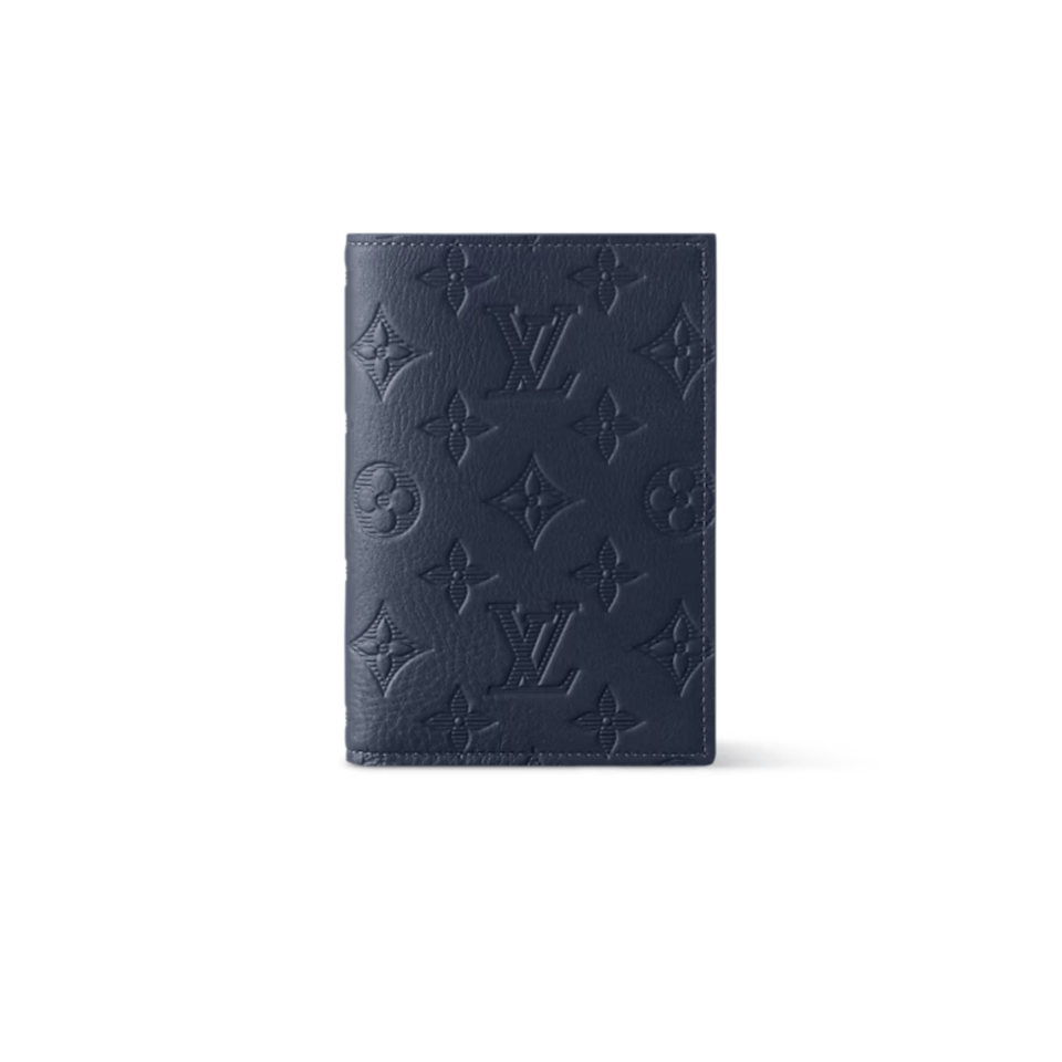Louis Vuitton Navy Blue Passport Cover For Women 10cm M14792