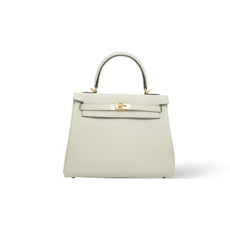 Hermes Kelly 25 Bag In Gris Perle Epsom Leather For Women 25cm/10in