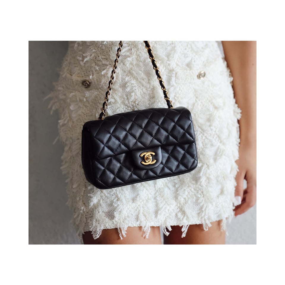 Chanel Pearl Crush Rectangular Mini Flap Bag 20cm view 3