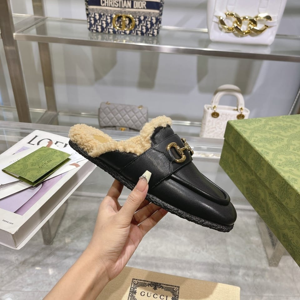 Gucci Women’S Mule With Horsebit Black 771061 Aacz3 1047 view 5
