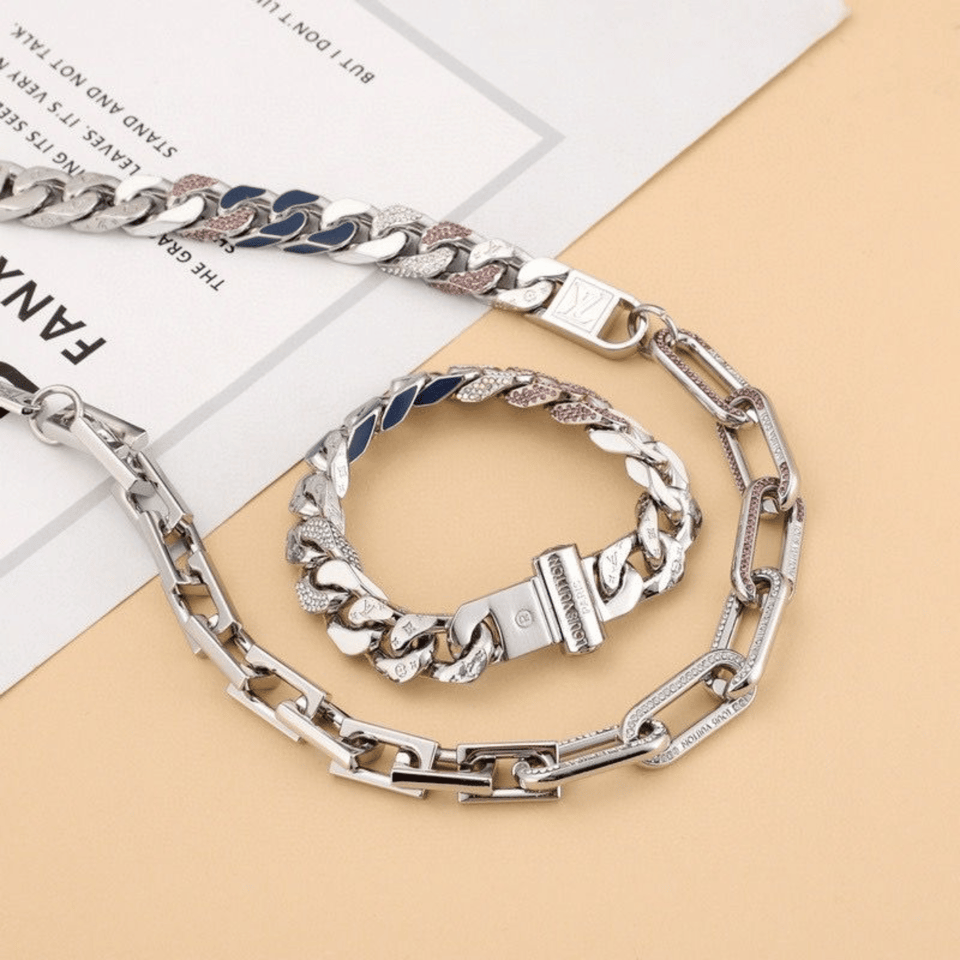 Louis Vuitton Silver Chain Necklace view 7