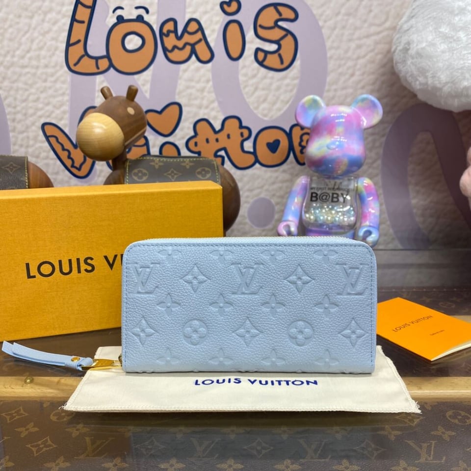 Louis Vuitton Monogram Empreinte Zippy Wallet Blue Hour view 3