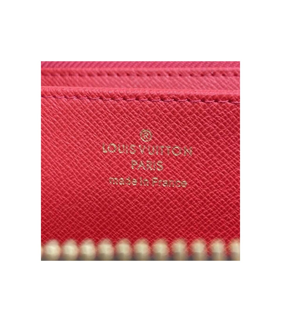 Louis Vuitton Monogram Zippy Wallet Red view 9