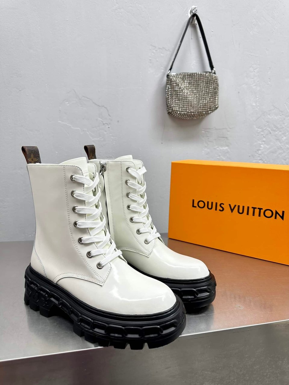 Louis Vuitton Lv Record Ranger Boot White view 8