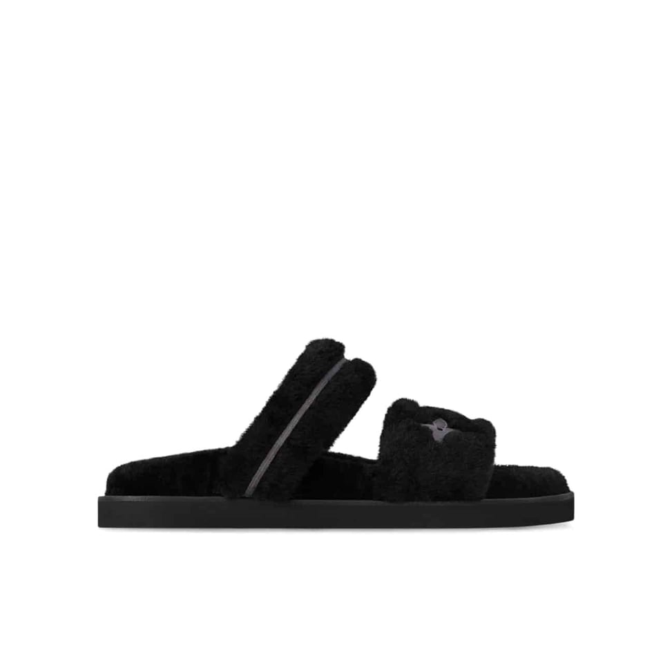 Louis Vuitton Lv Sunset Flat Comfort Mule Shearling Noir1 1Adc65 view 2