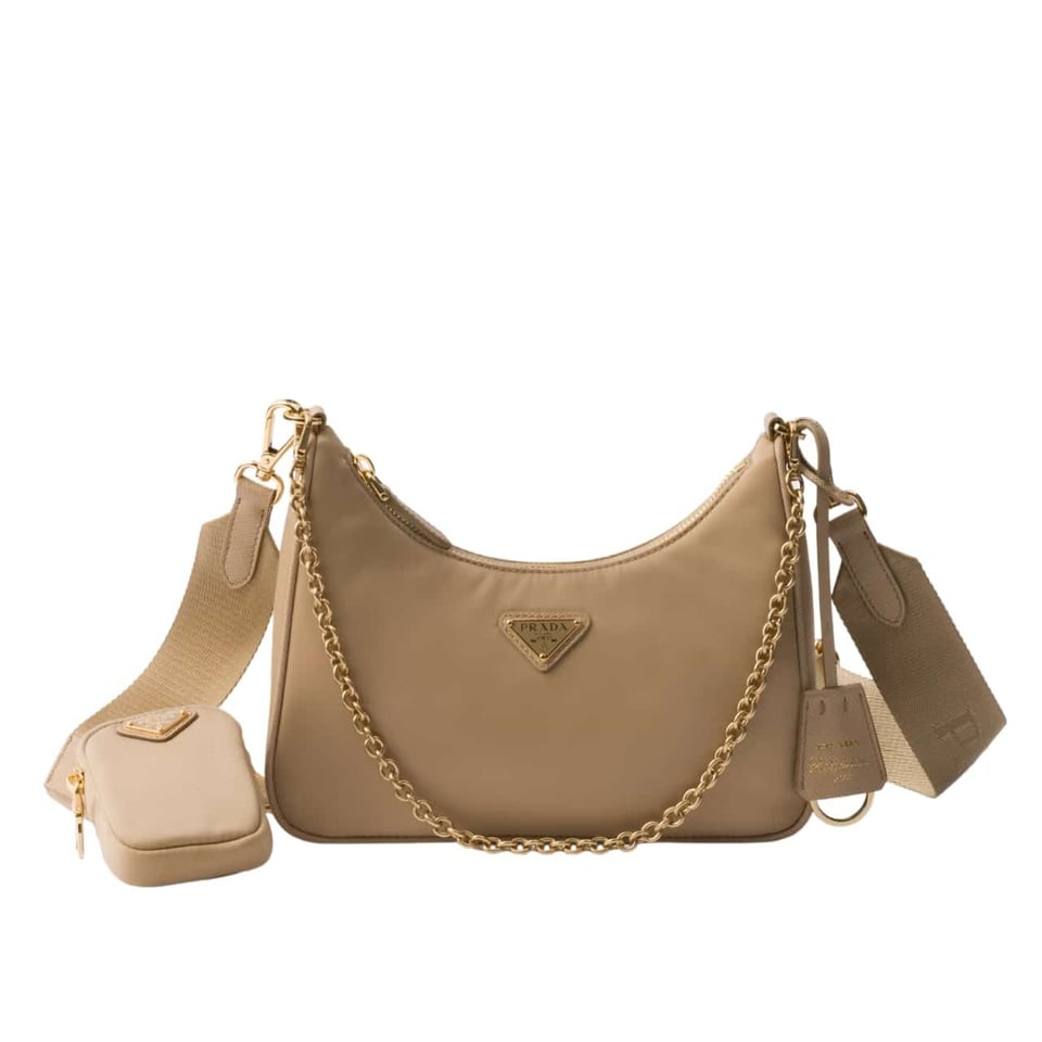 Prada Re Edition 2005 Re Nylon Bag Camel 22Cm view 2