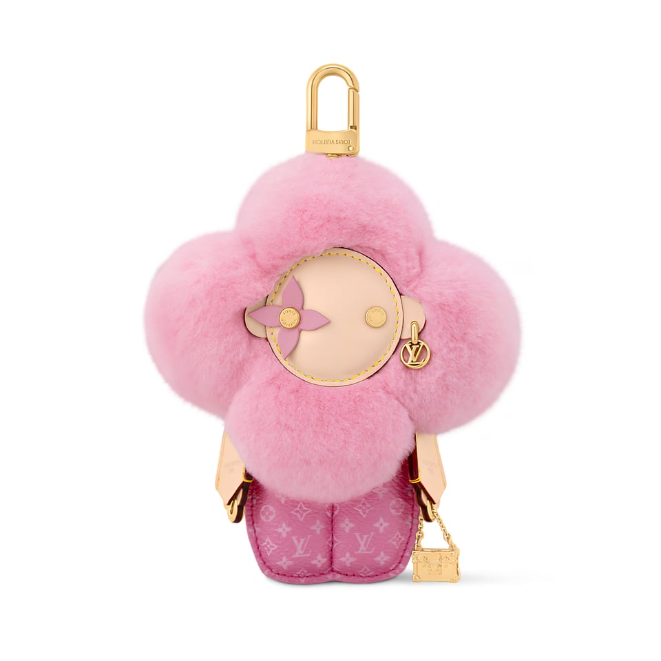 Louis Vuitton Vivienne Fashionista Bag Charm M01737 Pink Calfskin 18cm/7.1in