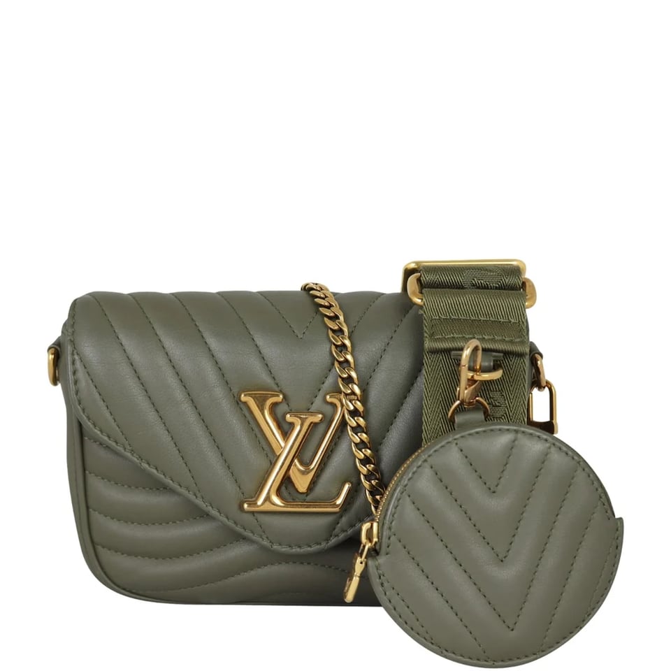 Louis Vuitton New Wave Multi Pochette Khaki Green 20cm/7.9in M56471 view 5