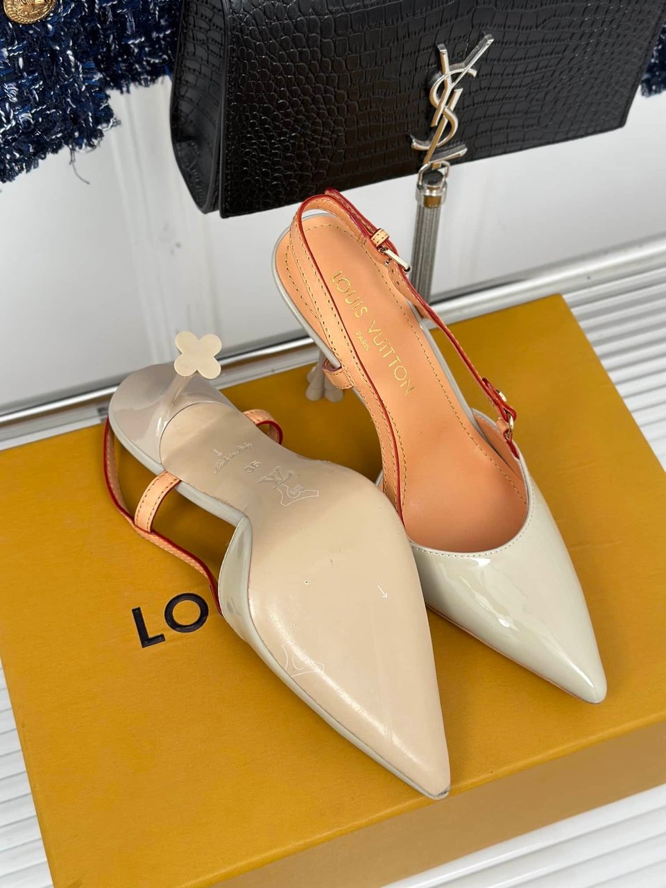Louis Vuitton Blossom Slingback Pump Beige 1Ac8E0 view 5