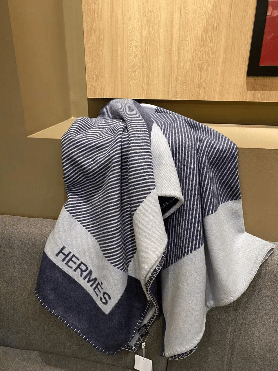 Hermes Luxury Cashmere Style Blanket view 6