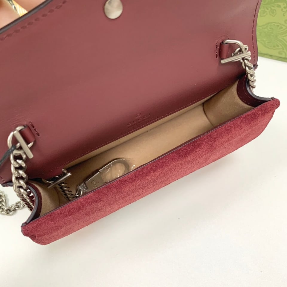 Gucci Dionysus GG Blooms Super Mini Bag Red view 10