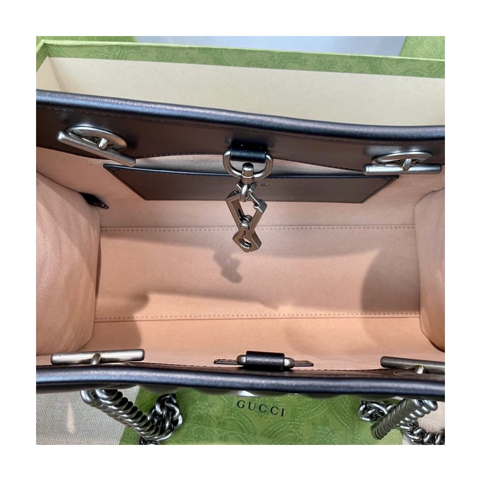 Gucci GG Marmont Small Tote Bag Black view 16