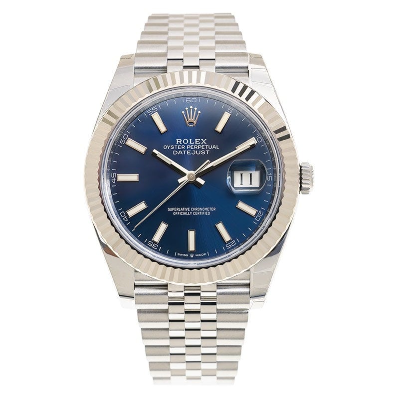 Rolex Datejust 41mm Blue Dial 126334 Jubilee view 2