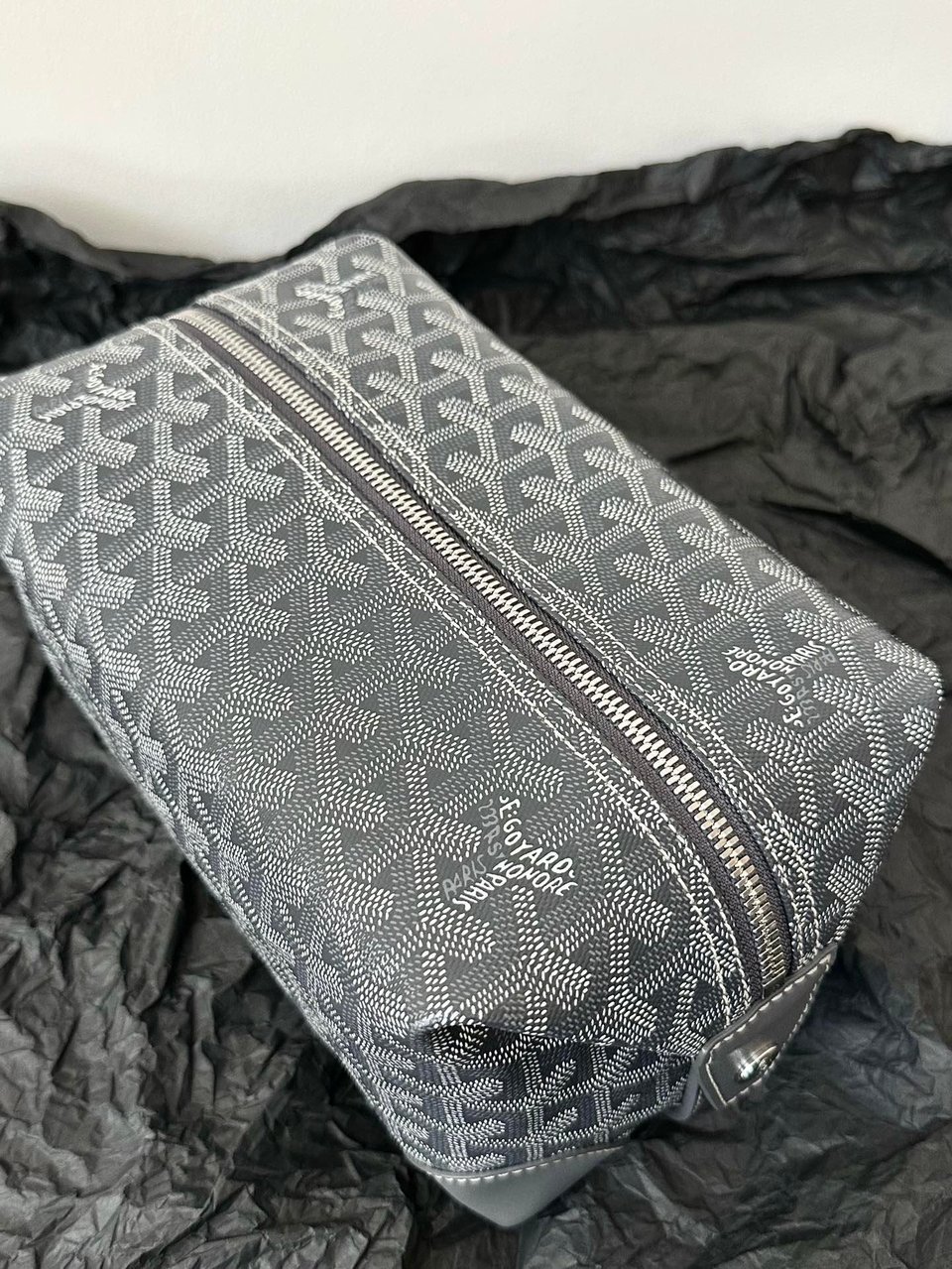 Goyard Goya Cosmetic Bag 24Cm Grey Canvas view 6