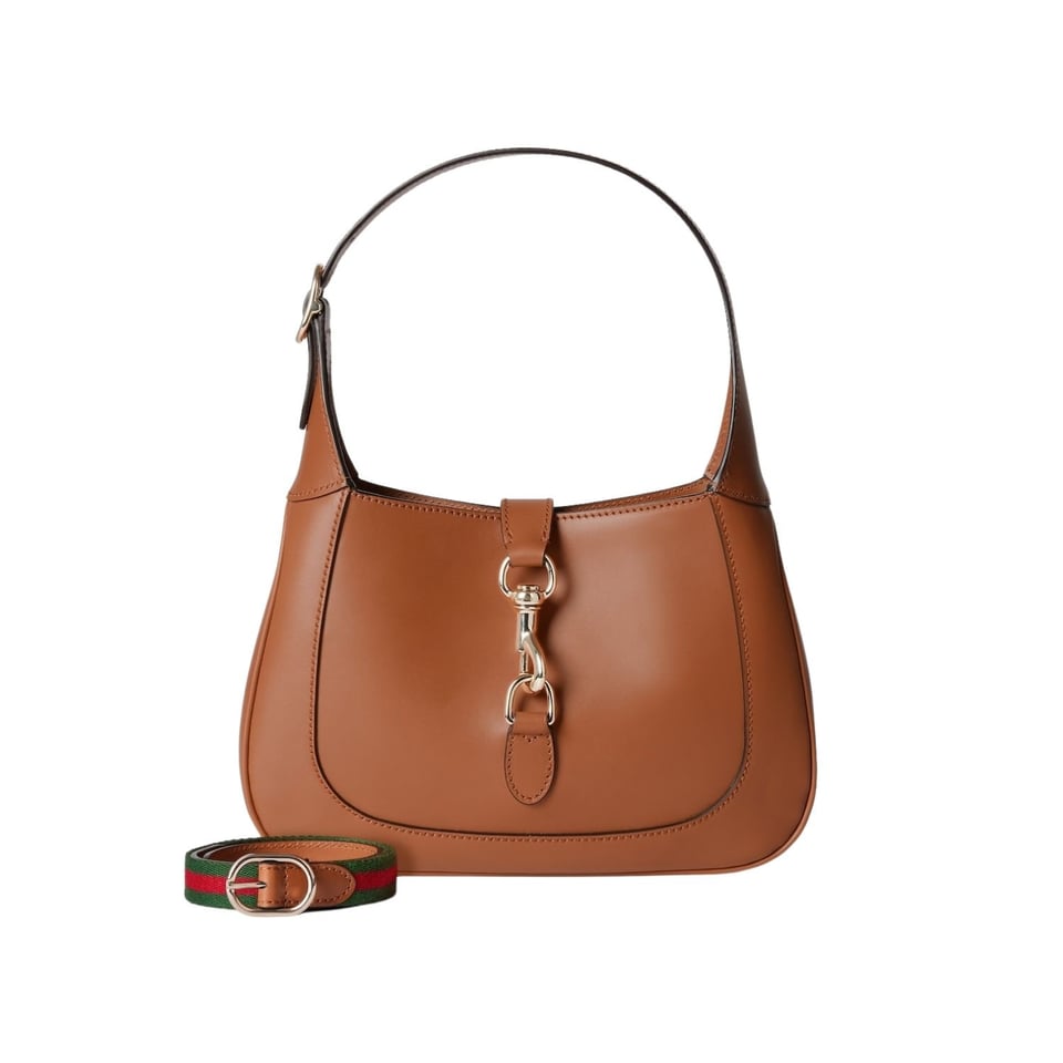 Gucci Jackie 1961 Small Hobo Bag In Brown Leather 27.5cm view 2