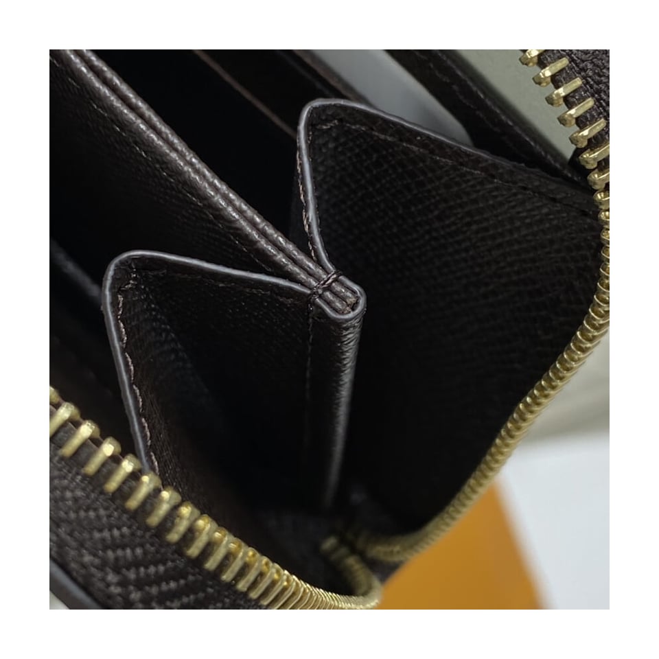 Louis Vuitton Damier Ebene Zippy Coin Purse Brown view 9