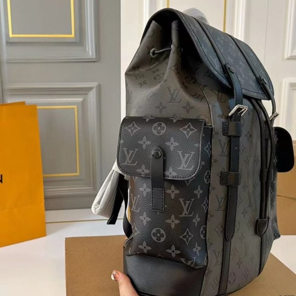 Louis Vuitton Christopher Backpack Black 34Cm view 6