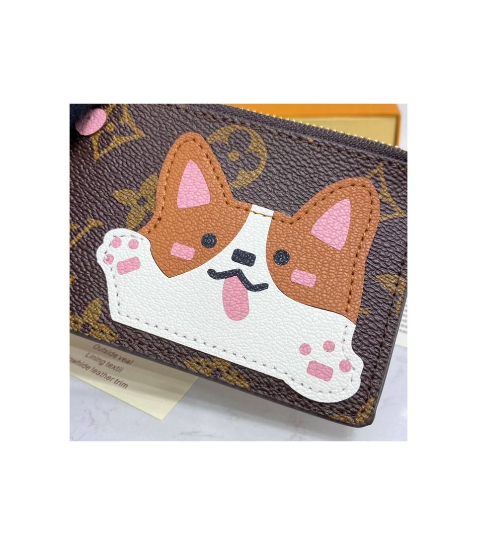 Louis Vuitton Cute Corgi Coin &amp; Card Holder view 4