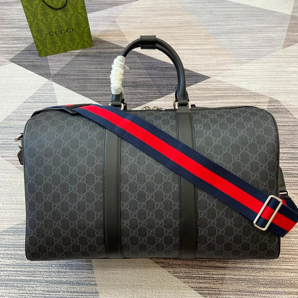 Gucci GG Black Medium Duffle Bag 45cm/17.7in 792074 view 3