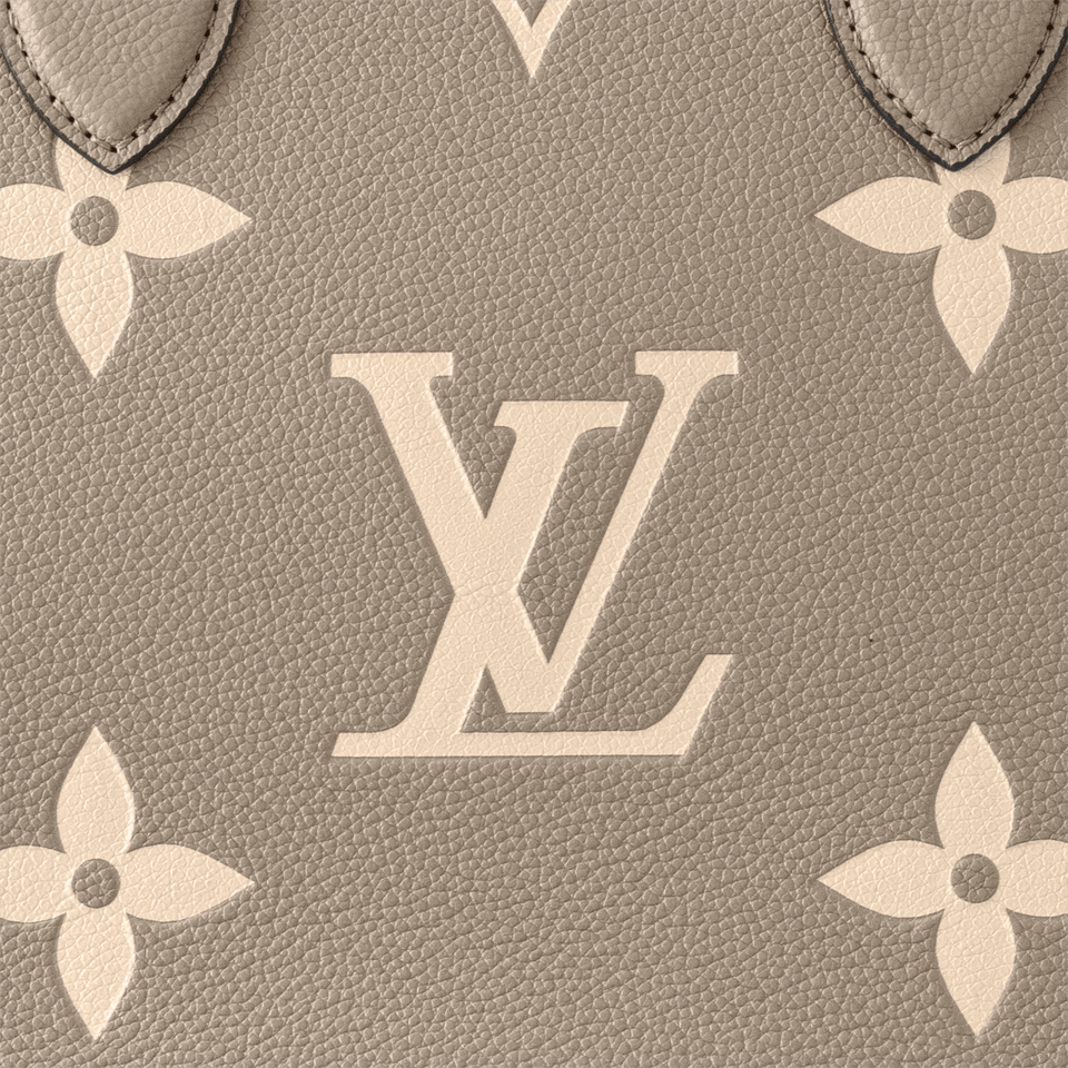 Louis Vuitton Onthego Mm Bicolor Monogram Empreinte Leather Dove/Cream M45494 35cm view 12
