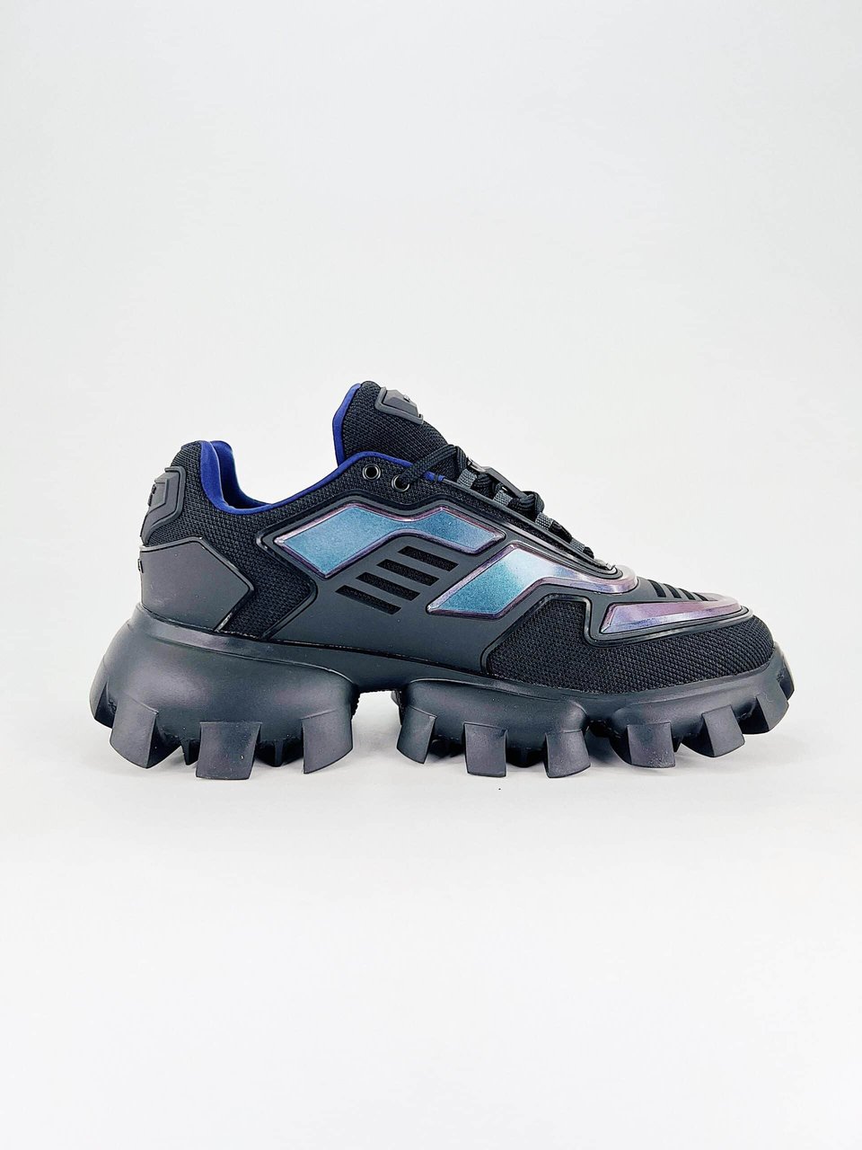 Prada Cloudbust Thunder Low Top Sneakers In Fabric Iridescent view 9