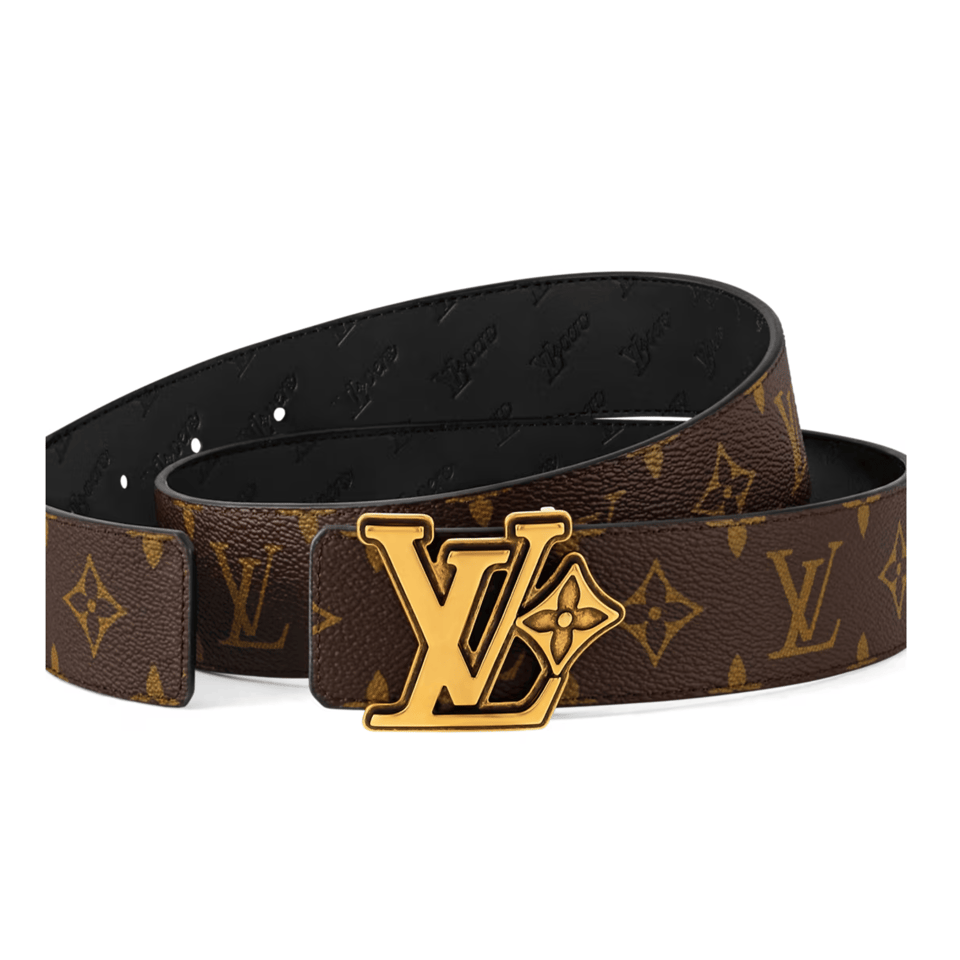 Louis Vuitton LV Monogram Flower 40mm Reversible Men Belt M4061V view 3
