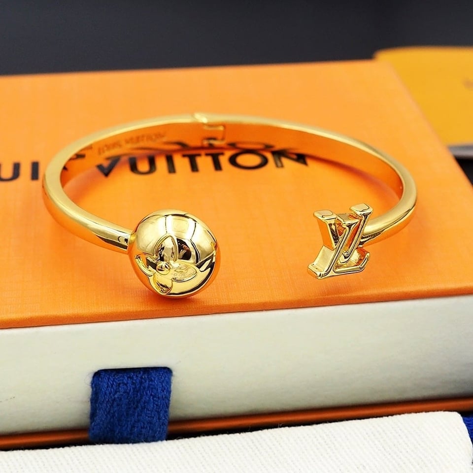 Louis Vuitton Cuff Braclet Gold view 2