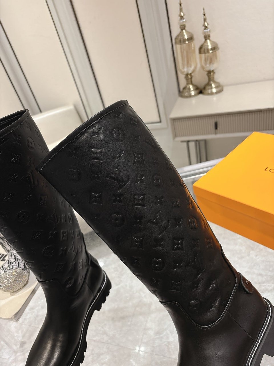 Louis Vuitton Territory Flat High Boot Black 1Add2X view 3