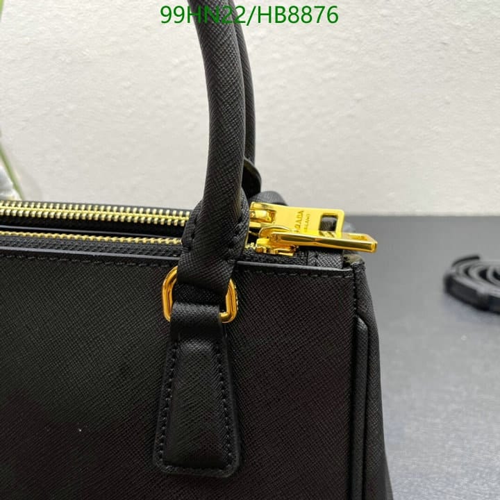 Prada Galleria Saffiano Leather Mini Bag Black 20Cm view 5