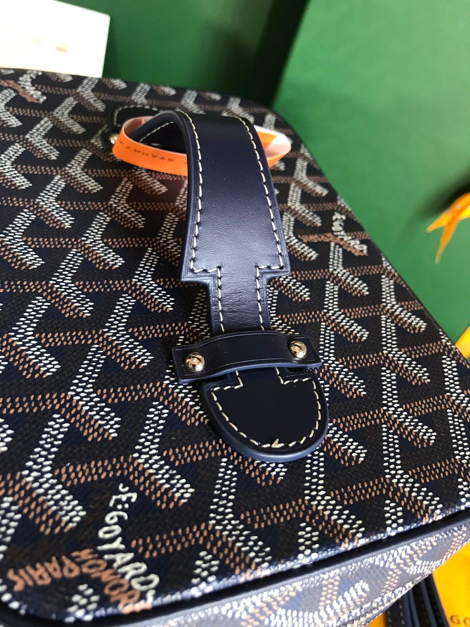 Goyard Muse Vanity Case 20 Cm Navy Blue Goyardine Canvas view 5